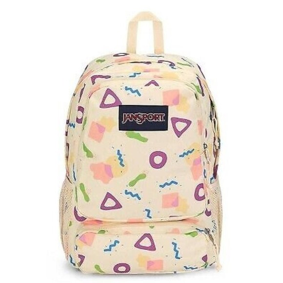 JanSport Handbags - JanSport Doubleton 17" Backpack Memphis Mood Neon Student Travel Everyday NWT